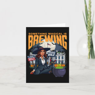 Kamala Harris Halloween White House Card