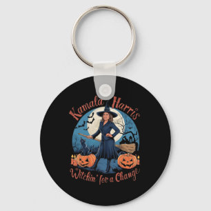 Kamala Harris Halloween Witch Quotes 2024 Election Key Ring