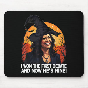 Kamala Harris Halloween Won The First Debate Im Wi Mouse Mat