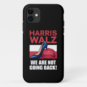 Kamala Harris Heels Stepping On Red MAGA Hat iPhone 11 Case