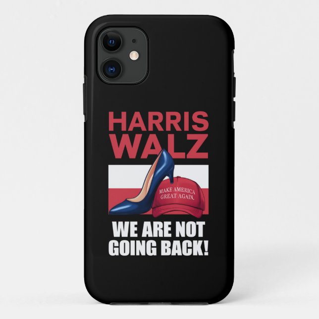 Kamala Harris Heels Stepping On Red MAGA Hat   Case-Mate iPhone Case (Back)