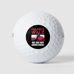 Kamala Harris Heels Stepping On Red MAGA Hat   Golf Balls