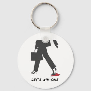 Kamala Harris Heels Stepping On Red Mega Hat Elect Key Ring