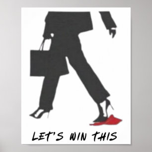 Kamala Harris Heels Stepping On Red Mega Hat Elect Poster
