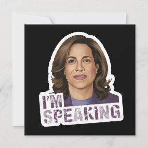 Kamala Harris I Am Speaking, Historic Debate Quote Thank You Card