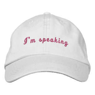 Kamala Harris I'm Speaking 2024 Madam President  Embroidered Hat