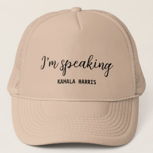 Kamala Harris I'm Speaking 2024 Madam President Trucker Hat