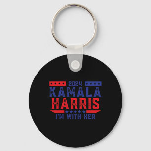 Kamala Harris I'm With Her Election 2024 Key Ring