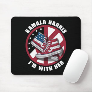 Kamala Harris I'm with Her Patriotic Converse Mouse Mat