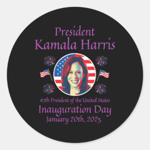 Kamala Harris Inauguration 2025 Memorabilia 1 Classic Round Sticker