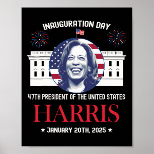 Kamala Harris Inauguration Day 2025 Madam 47th Pre Poster