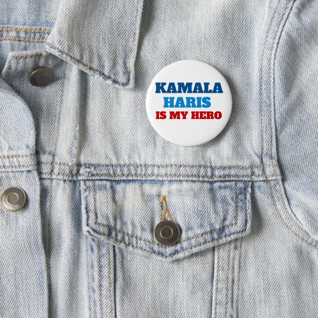 Kamala Harris is my Hero Political Party  6 Cm Round Badge (In Situ)