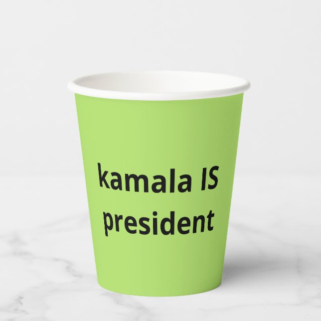 Kamala Harris is President 2024 Election Paper Cups (Front)