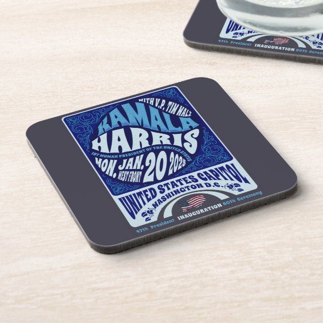 Kamala Harris Jan 20th Inauguration 2025 Coaster (Left Side)