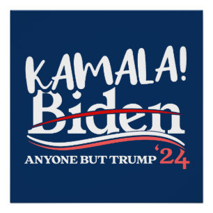 Kamala Harris, Kamala 2024 for women, anti-Trump Poster