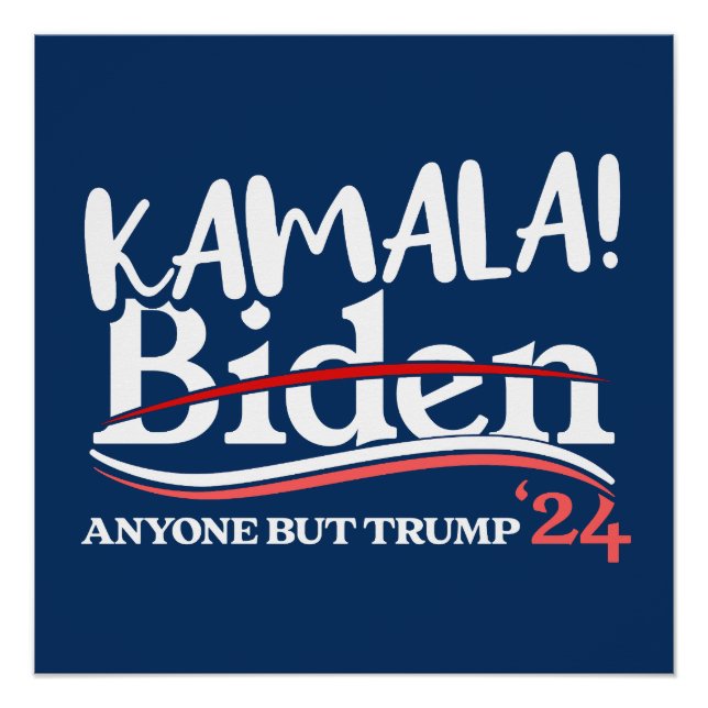 Kamala Harris, Kamala 2024 for women, anti-Trump Poster (Front)