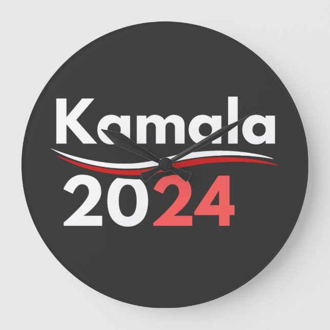 kamala harris, kamala harris, kamala harris 2024 large clock (Front)