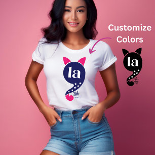 Kamala Harris La Cat Pink and Blue t-shirt