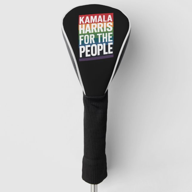 Kamala Harris LGBTQ Gay Pride Lesbian Funny Gift  Golf Head Cover (Front)