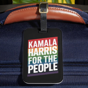 Kamala Harris LGBTQ Gay Pride Lesbian Funny Gift  Luggage Tag