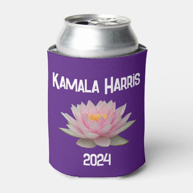 Kamala Harris Lotus 2024 Can Cooler (Can Front)