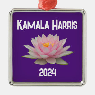 Kamala Harris Lotus 2024 Metal Tree Decoration
