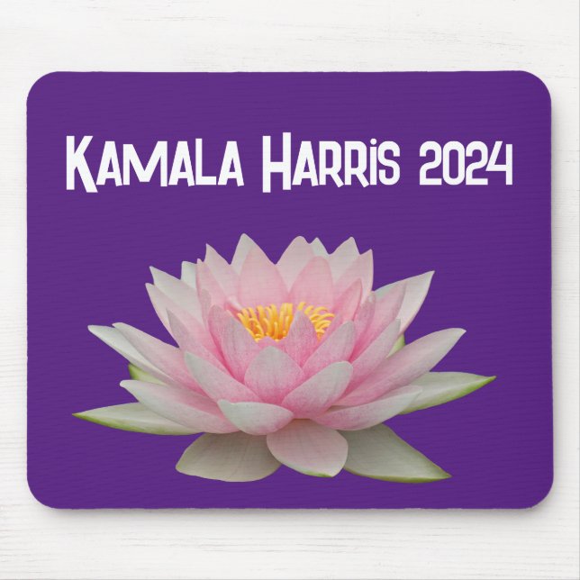Kamala Harris Lotus 2024 Mouse Mat (Front)