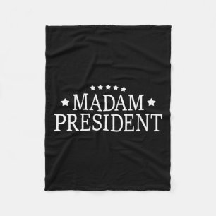 Kamala Harris Madam President Fleece Blanket