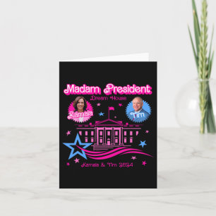 Kamala Harris Madam President White House Card