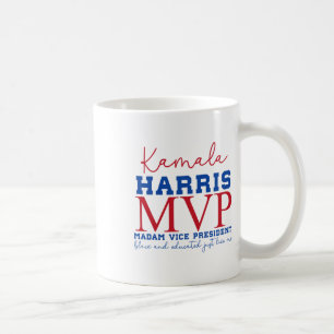 Kamala Harris Mvp Madam Vice President Black And E Coffee Mug