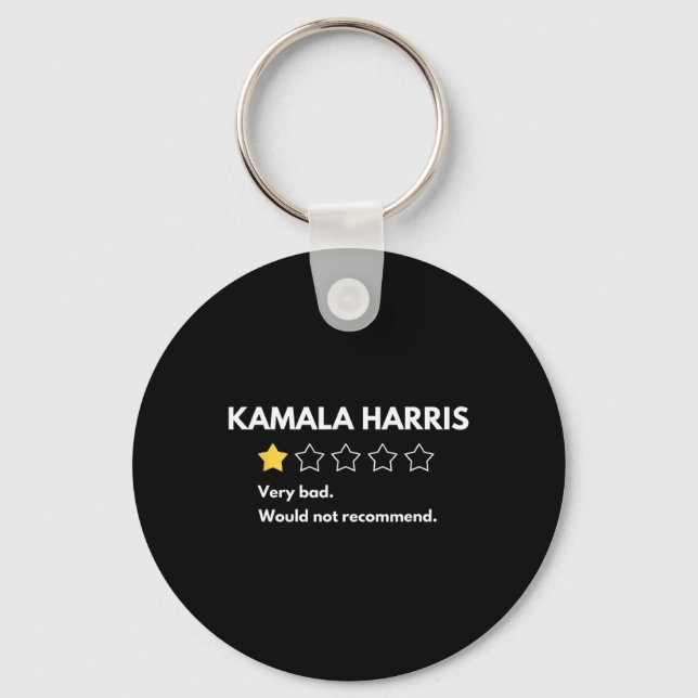 Kamala Harris One 1 Star Rating Very Bad Would Not Key Ring (Front)