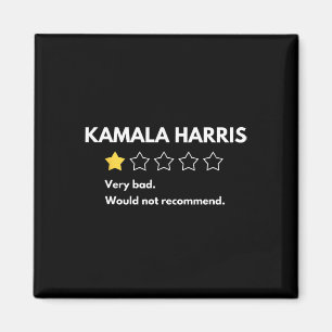 Kamala Harris One 1 Star Rating Very Bad Would Not Magnet