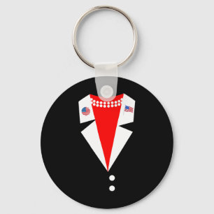Kamala Harris Pantsuit Costume Party Female Presid Key Ring