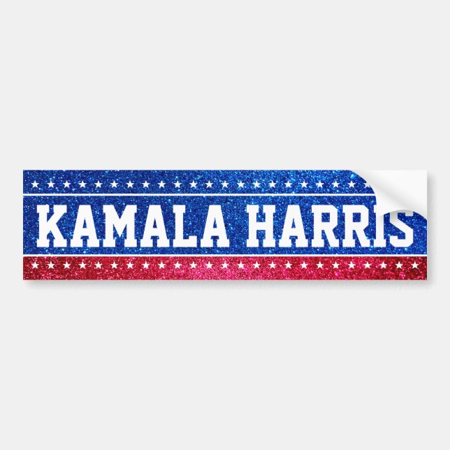 Kamala Harris Patriotic Coffee Mug - 2024          Bumper Sticker (Front)