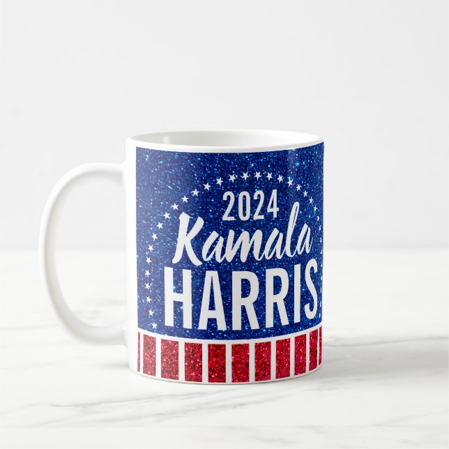 Kamala Harris Patriotic Coffee Mug 2024 Campaign (Left)