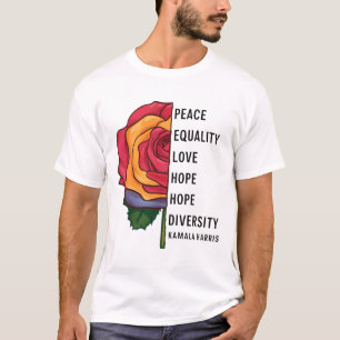 Kamala Harris Peace Love Equality Hope Diversity 1 T-Shirt