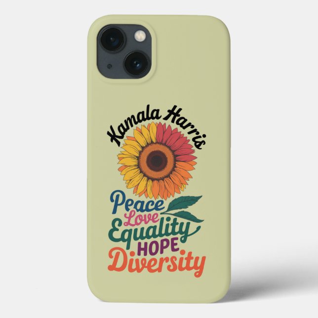 Kamala Harris Peace Love Equality Hope Diversity Case-Mate iPhone Case (Back)