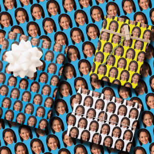 Kamala Harris Photo Face Kamala Harris Face Wrapping Paper Sheet