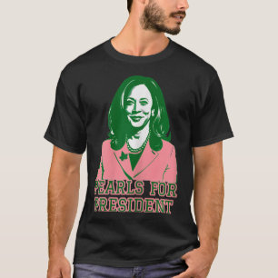 Kamala Harris Pink &amp; Green Presidential Run Fo T-Shirt