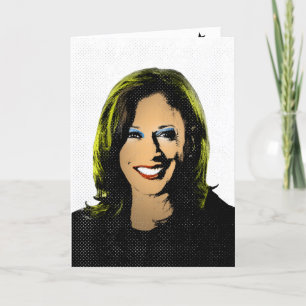 Kamala Harris Pop Art Card