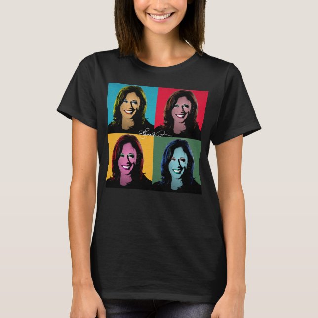 KAMALA HARRIS Pop Art Painting T-Shirt (Front)