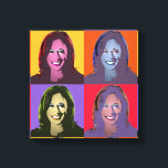 Kamala Harris Pop Art (Yellow, Orange, Purple, Red Canvas Print<br><div class="desc">Political Pop Art Gear and Political Gifts from PolitiClothes.com & PolitiCardz.com Find the Most Unique Election and Political Gifts Including: Political T-shirts, Political Bumper Stickers, Political Buttons, Political Posters, Political Pins, Political Cards, Political Mugs, Political Posters, Political Signs and More! Political Art & Gear: http://www.PolitiClothes.com Political Cards & Gifts: http://www.PolitiCardz.com...</div>