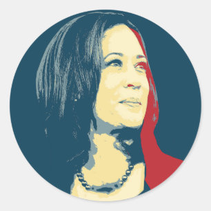 Kamala Harris Portrait Classic Round Sticker
