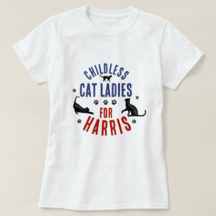 Kamala Harris President 2024 Childless Cat Ladies T-Shirt