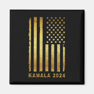 Kamala Harris President Campaign 2024 Retro Vintag Magnet