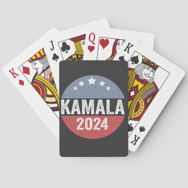 Kamala Harris President Democrat Election Gift  Playing Cards (Back)