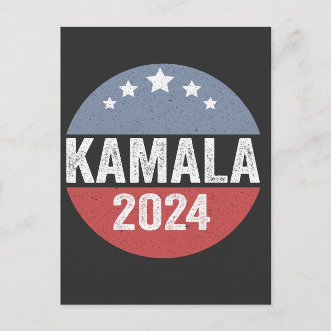 Kamala Harris President Democrat Election Gift  Postcard (Front)
