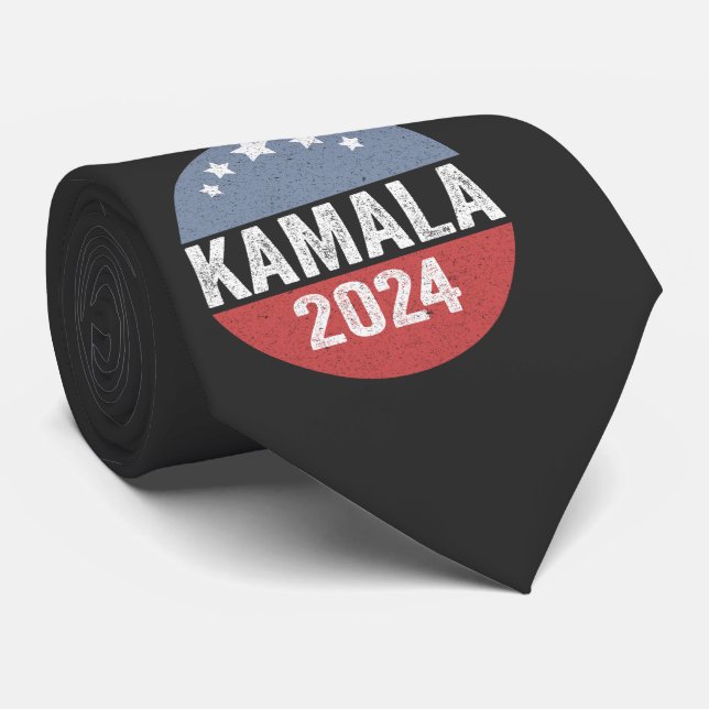Kamala Harris President Democrat Election Gift  Tie (Rolled)