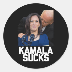 Kamala Harris President Election 2024 Trump Hallow Classic Round Sticker