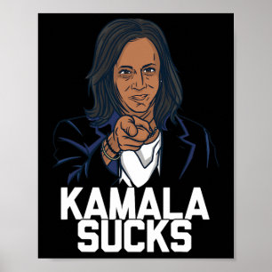 Kamala Harris President Election 2024 Trump Hallow Poster